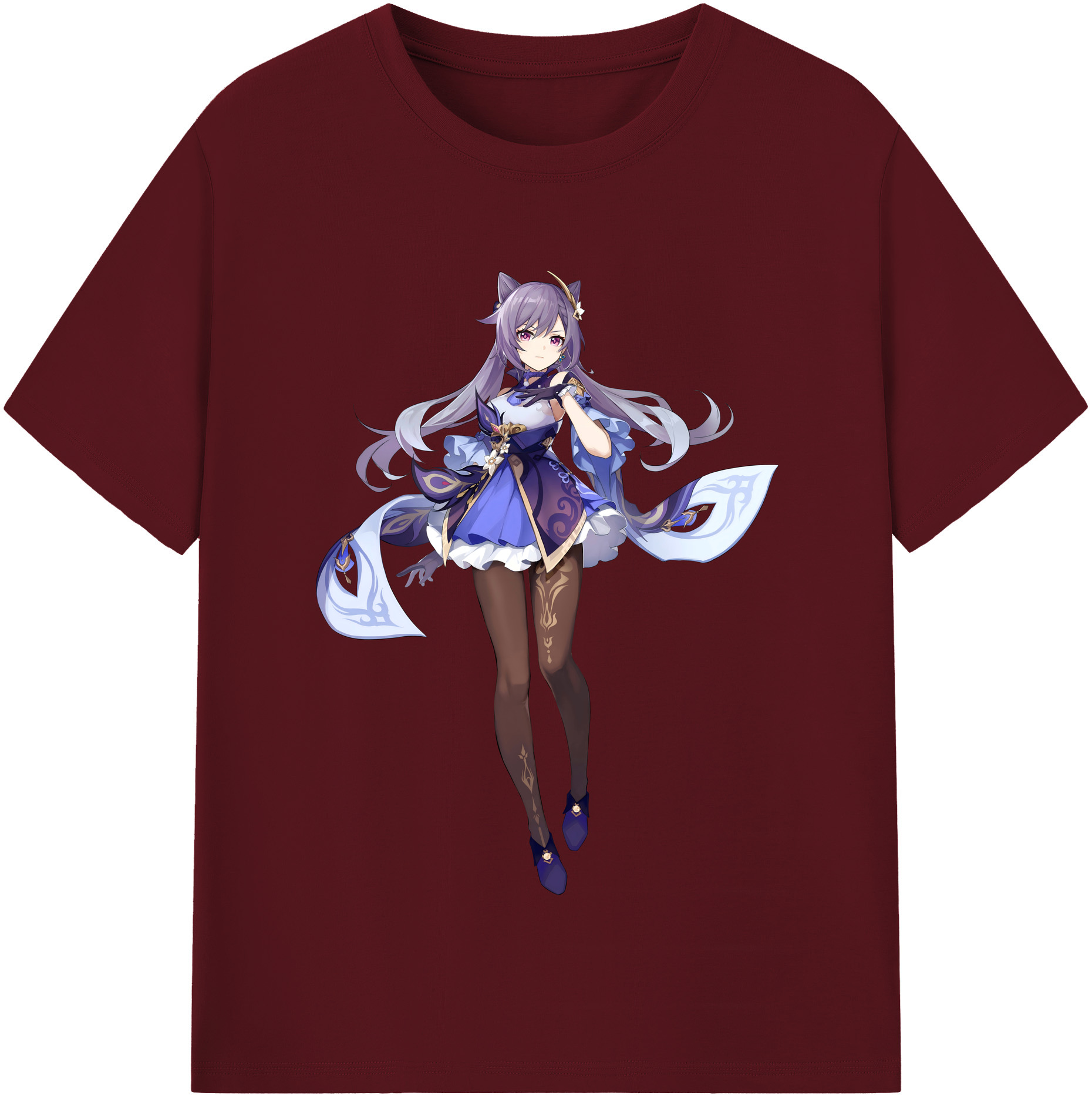 げんし神 刻晴 こくせい genshin Kokusei 綿100％半袖Tシャツ（フロントプリント）